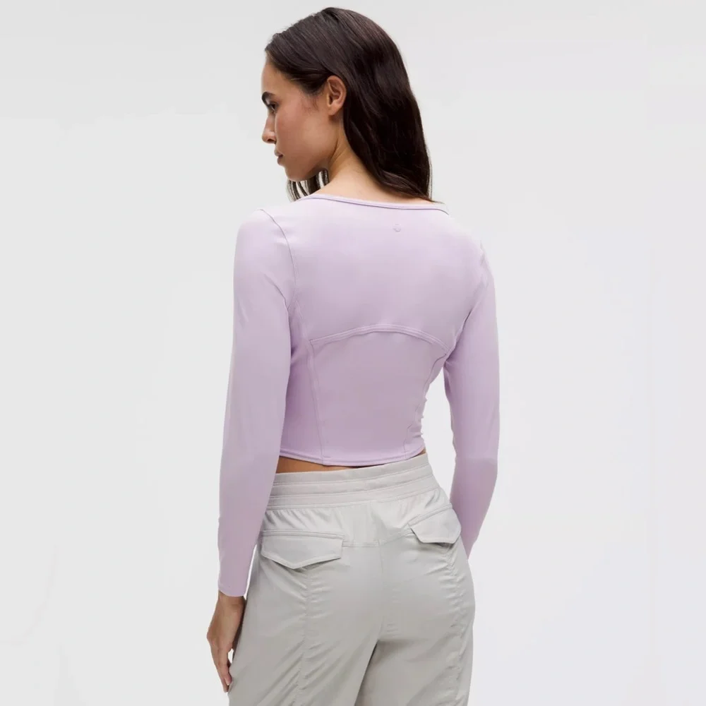 NWT Lululemon Waist-Seamed Nulu Long-Sleeve Shirt - Lilac Ether - 6 - Picture 3 of 12